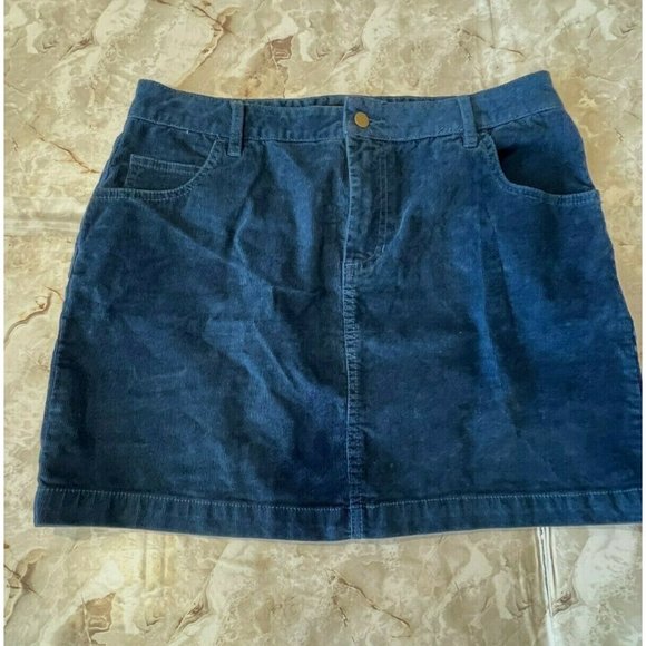 BDG Navy Corduroy skirt size 6 - Picture 1 of 4